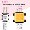 2-in-1 Teaching Stamp – Fill-in-the-Blank & Digital Math Roller Stamp for Reusable Math Practice | Perfect for Kids Learning