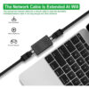 Ethernet Cable Extender – RJ45 Cat 5/6/6a Coupler Connector | Female to Female Extender for Seamless Network Connection